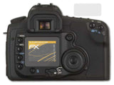 Panzerfolie atFoliX kompatibel mit Canon EOS 20D, entspiegelnde und stoßdämpfende FX (3er Set)
