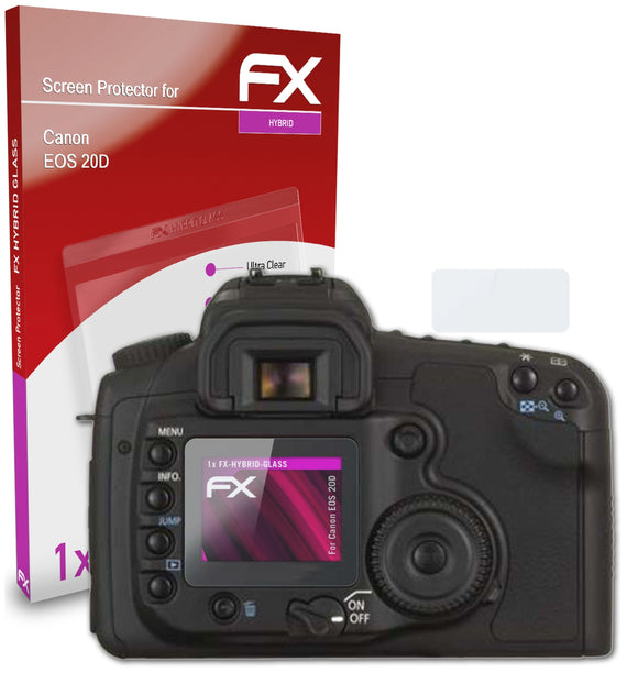 atFoliX FX-Hybrid-Glass Panzerglasfolie für Canon EOS 20D