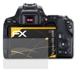 Panzerfolie atFoliX kompatibel mit Canon EOS 250D / Rebel SL3, entspiegelnde und stoßdämpfende FX (3X)
