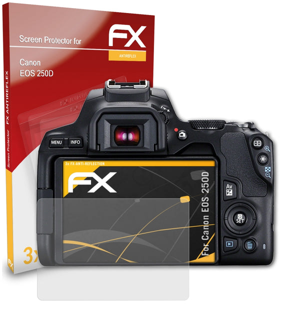 atFoliX FX-Antireflex Displayschutzfolie für Canon EOS 250D