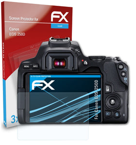 atFoliX FX-Clear Schutzfolie für Canon EOS 250D