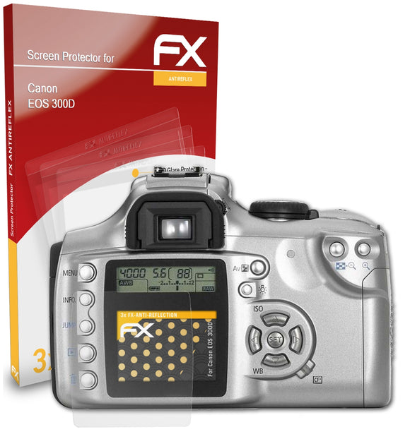 atFoliX FX-Antireflex Displayschutzfolie für Canon EOS 300D