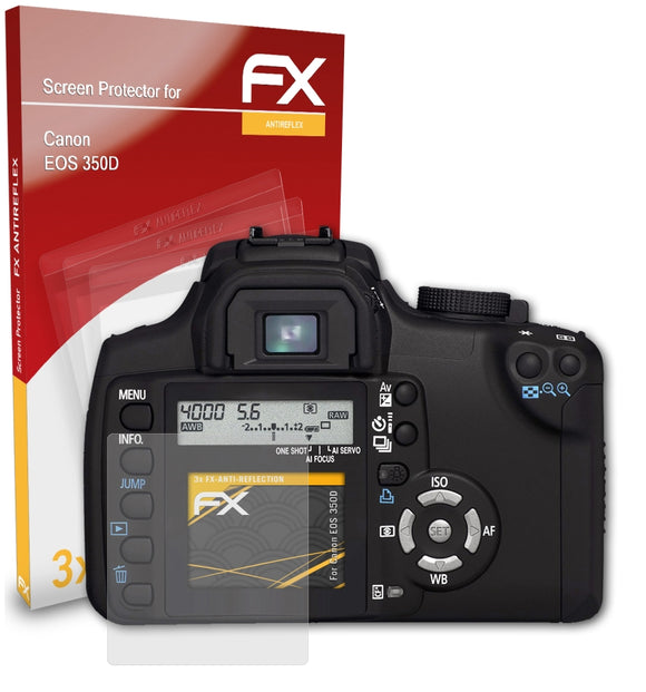 atFoliX FX-Antireflex Displayschutzfolie für Canon EOS 350D