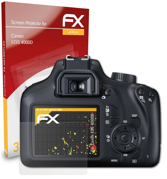 atFoliX FX-Antireflex Displayschutzfolie für Canon EOS 4000D