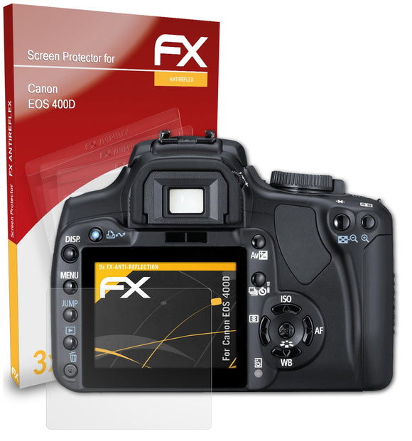 atFoliX FX-Antireflex Displayschutzfolie für Canon EOS 400D