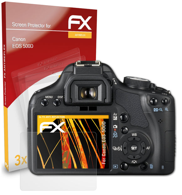 atFoliX FX-Antireflex Displayschutzfolie für Canon EOS 500D