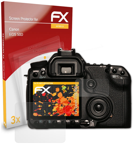 atFoliX FX-Antireflex Displayschutzfolie für Canon EOS 50D