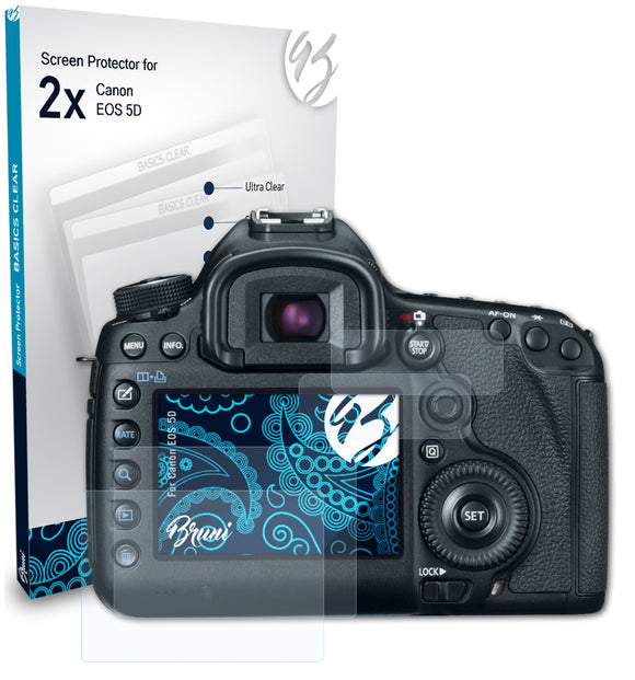 Bruni Basics-Clear Displayschutzfolie für Canon EOS 5D