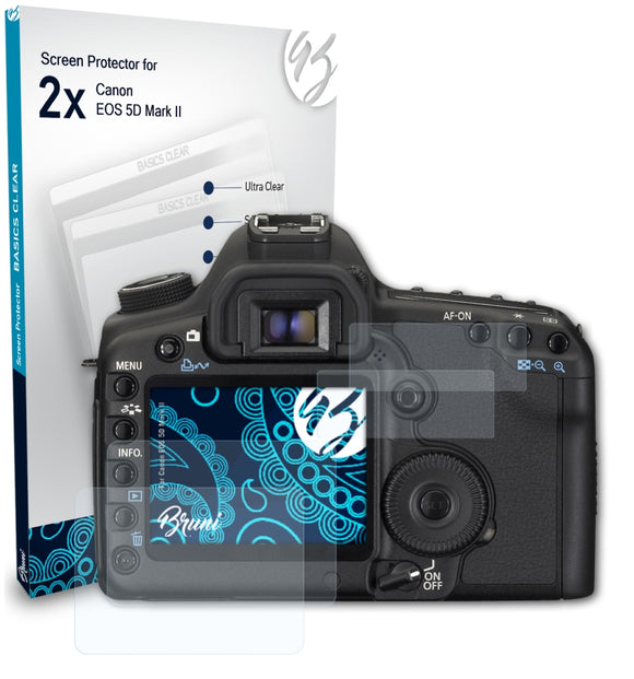 Bruni Basics-Clear Displayschutzfolie für Canon EOS 5D Mark II