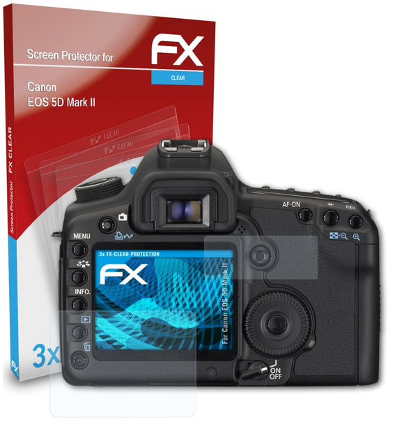 atFoliX FX-Clear Schutzfolie für Canon EOS 5D Mark II