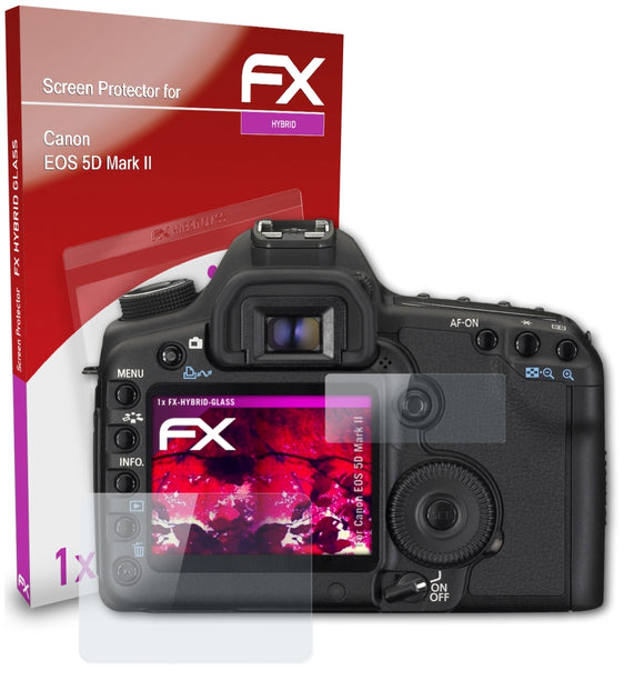 atFoliX FX-Hybrid-Glass Panzerglasfolie für Canon EOS 5D Mark II