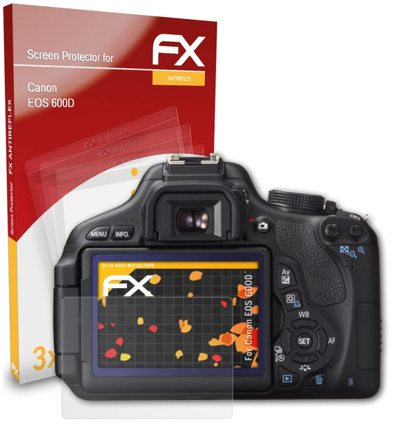 atFoliX FX-Antireflex Displayschutzfolie für Canon EOS 600D