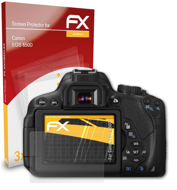 atFoliX FX-Antireflex Displayschutzfolie für Canon EOS 650D