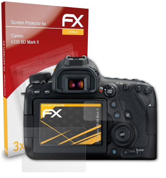 atFoliX FX-Antireflex Displayschutzfolie für Canon EOS 6D Mark II