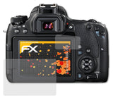 Panzerfolie atFoliX kompatibel mit Canon EOS 77D, entspiegelnde und stoßdämpfende FX (3er Set)