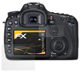 Panzerfolie atFoliX kompatibel mit Canon EOS 7D, entspiegelnde und stoßdämpfende FX (3er Set)
