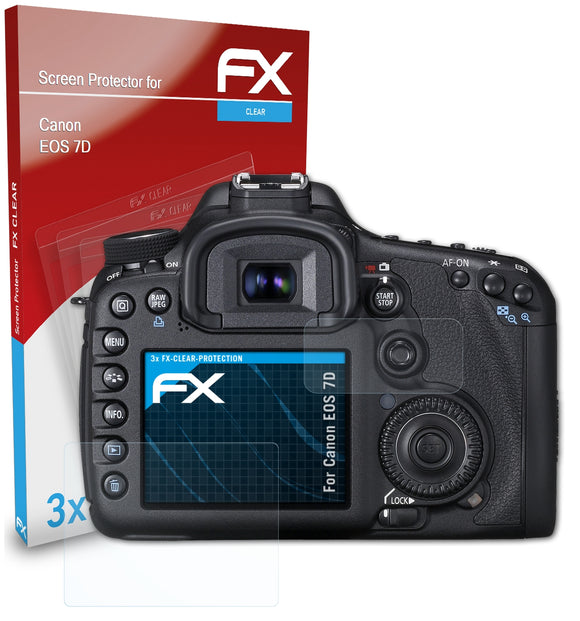 atFoliX FX-Clear Schutzfolie für Canon EOS 7D
