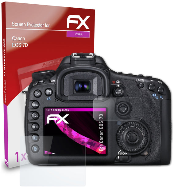 atFoliX FX-Hybrid-Glass Panzerglasfolie für Canon EOS 7D