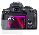 Glasfolie atFoliX kompatibel mit Canon EOS 850D, 9H Hybrid-Glass FX