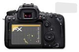Panzerfolie atFoliX kompatibel mit Canon EOS 90D, entspiegelnde und stoßdämpfende FX (3er Set)