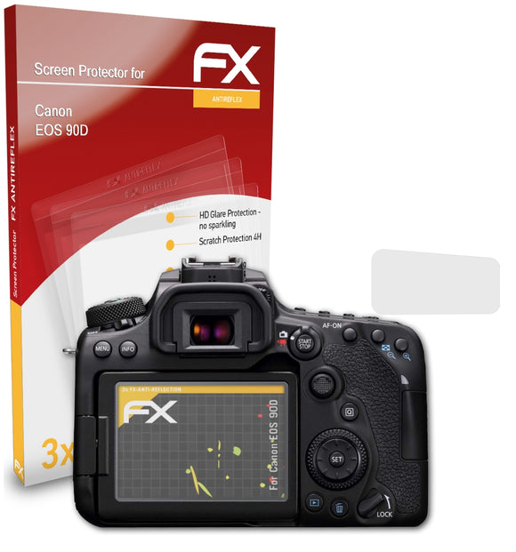 atFoliX FX-Antireflex Displayschutzfolie für Canon EOS 90D