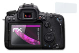 Glasfolie atFoliX kompatibel mit Canon EOS 90D, 9H Hybrid-Glass FX (1er Set)