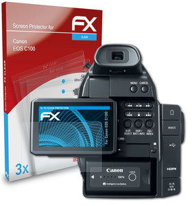 atFoliX FX-Clear Schutzfolie für Canon EOS C100