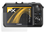 Panzerfolie atFoliX kompatibel mit Canon EOS M, entspiegelnde und stoßdämpfende FX (3X)