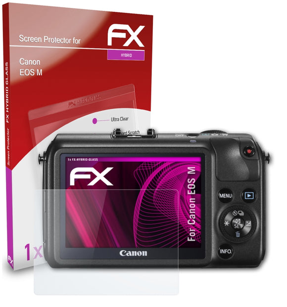 atFoliX FX-Hybrid-Glass Panzerglasfolie für Canon EOS M