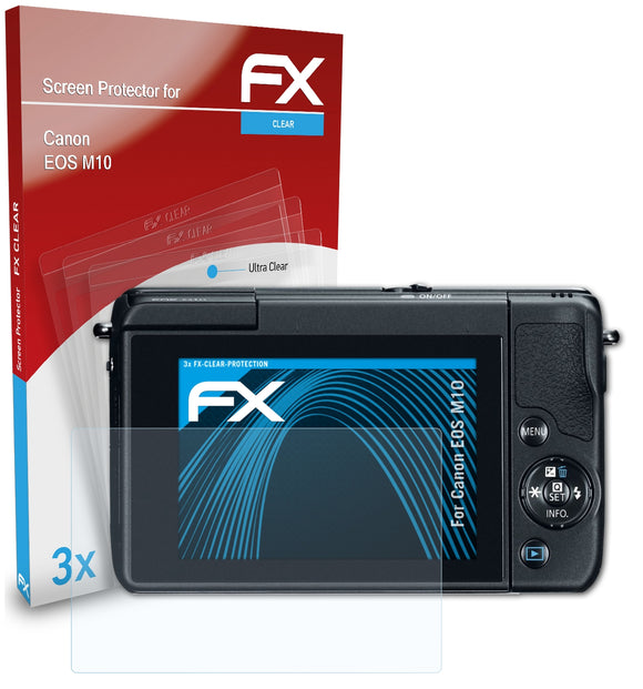 atFoliX FX-Clear Schutzfolie für Canon EOS M10