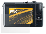 Panzerfolie atFoliX kompatibel mit Canon EOS M100, entspiegelnde und stoßdämpfende FX (3X)