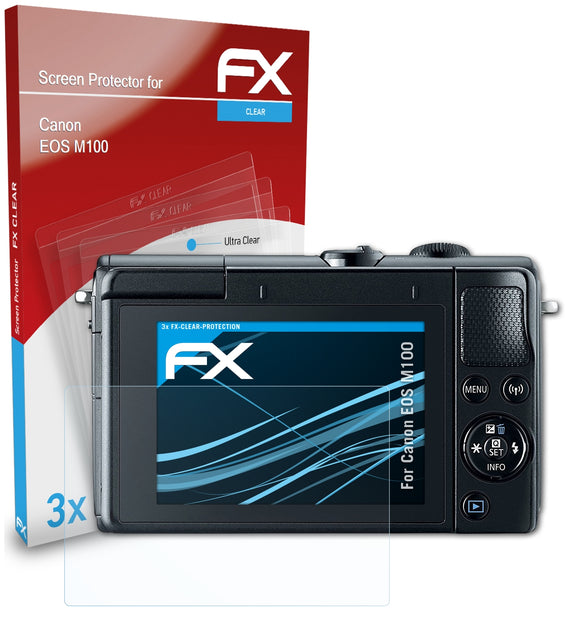 atFoliX FX-Clear Schutzfolie für Canon EOS M100