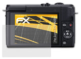 Panzerfolie atFoliX kompatibel mit Canon EOS M200, entspiegelnde und stoßdämpfende FX (3X)