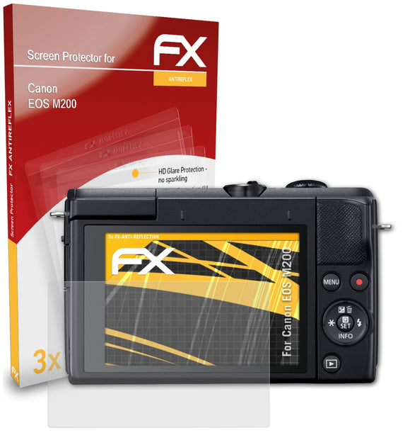 atFoliX FX-Antireflex Displayschutzfolie für Canon EOS M200