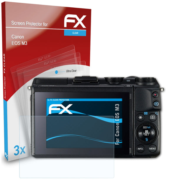 atFoliX FX-Clear Schutzfolie für Canon EOS M3