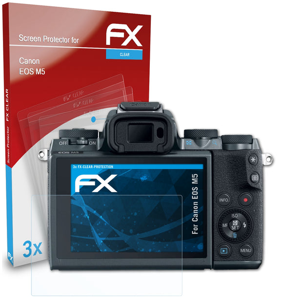 atFoliX FX-Clear Schutzfolie für Canon EOS M5