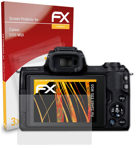 atFoliX FX-Antireflex Displayschutzfolie für Canon EOS M50