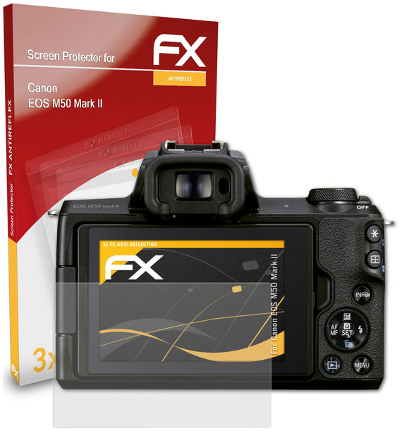 atFoliX FX-Antireflex Displayschutzfolie für Canon EOS M50 Mark II