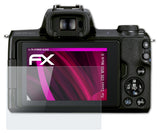 Glasfolie atFoliX kompatibel mit Canon EOS M50 Mark II, 9H Hybrid-Glass FX