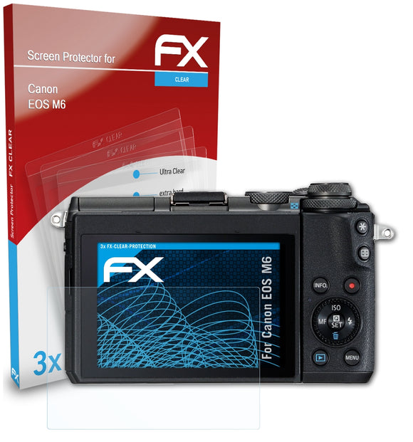 atFoliX FX-Clear Schutzfolie für Canon EOS M6