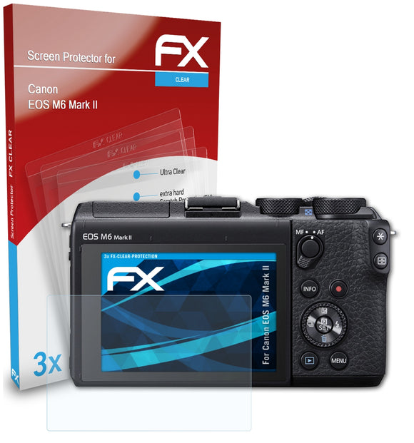atFoliX FX-Clear Schutzfolie für Canon EOS M6 Mark II