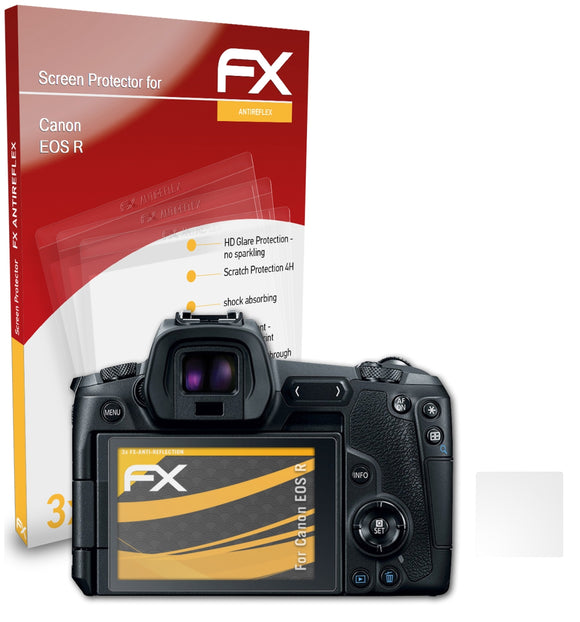 atFoliX FX-Antireflex Displayschutzfolie für Canon EOS R