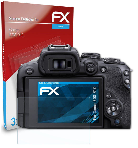 atFoliX FX-Clear Schutzfolie für Canon EOS R10