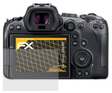 Panzerfolie atFoliX kompatibel mit Canon EOS R6, entspiegelnde und stoßdämpfende FX (3X)