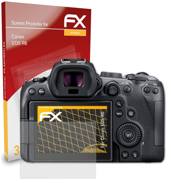 atFoliX FX-Antireflex Displayschutzfolie für Canon EOS R6