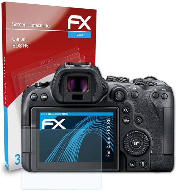 atFoliX FX-Clear Schutzfolie für Canon EOS R6