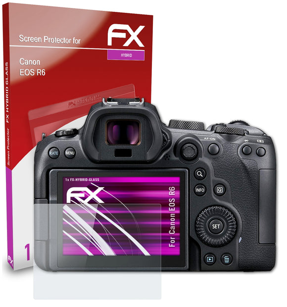 atFoliX FX-Hybrid-Glass Panzerglasfolie für Canon EOS R6