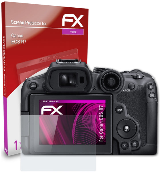 atFoliX FX-Hybrid-Glass Panzerglasfolie für Canon EOS R7