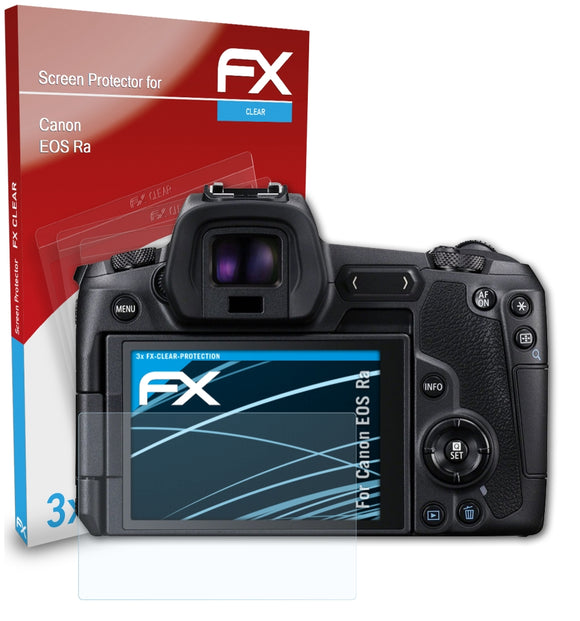 atFoliX FX-Clear Schutzfolie für Canon EOS Ra