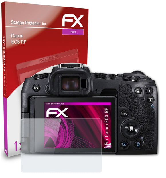 atFoliX FX-Hybrid-Glass Panzerglasfolie für Canon EOS RP